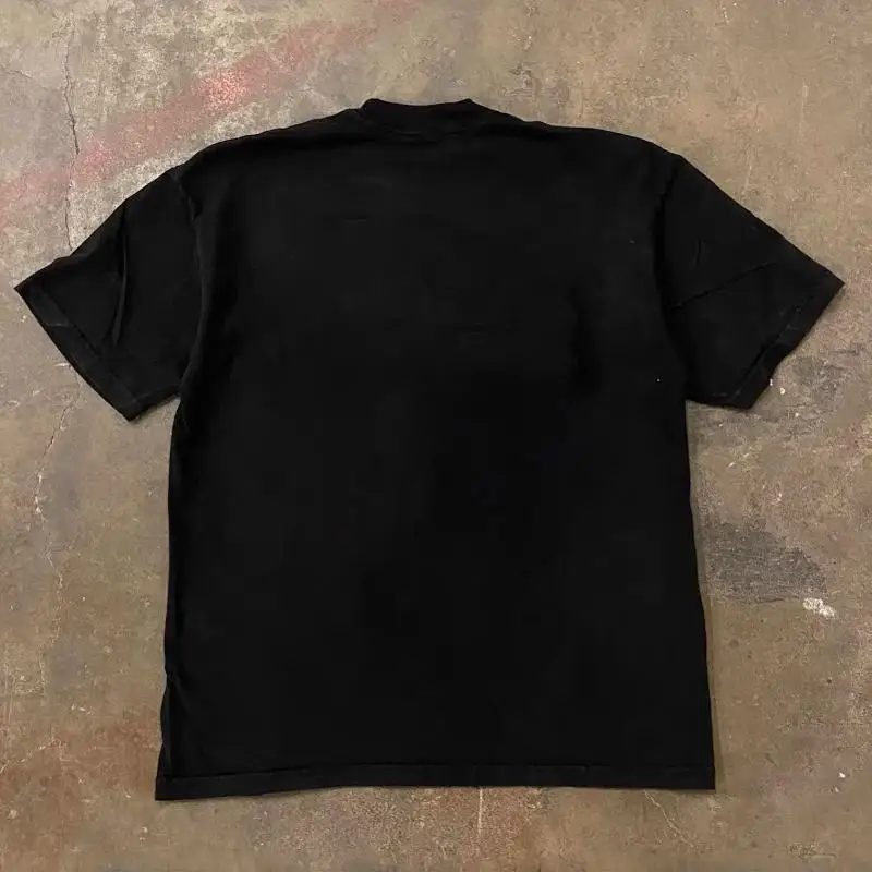 Pure Cotton 260g Heavyweight Short Sleeve T-Shirt Men's American Retro Style Couple's Clothing XiaoChen Story Multi