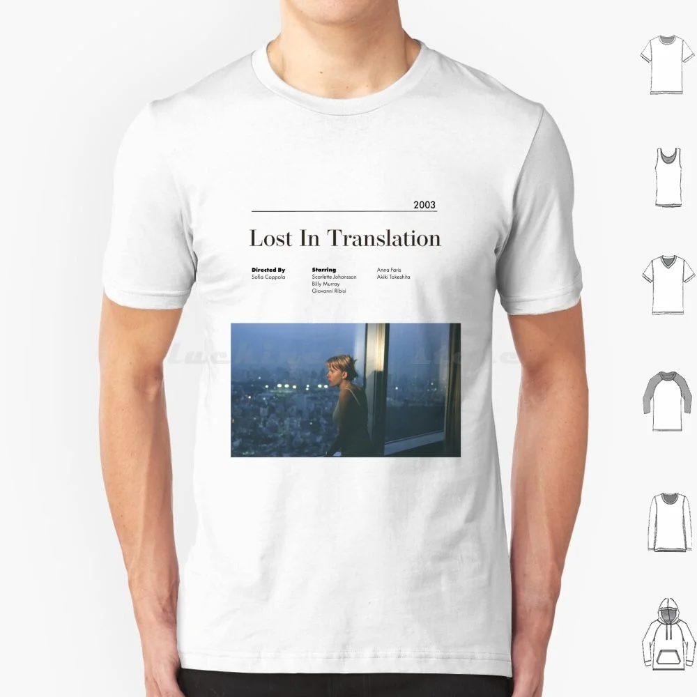 Lost In Translation Alternative Minimalist Movie Poster Sofia Coppola T Shirt Big Size 100% Cotton Lost In Translation Bill