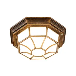 Rustic Frosted Glass Shade Outdoor Ceiling Lights Yard Balcony Garden Flush Ceiling Lamp Europe Style Exterior IP65