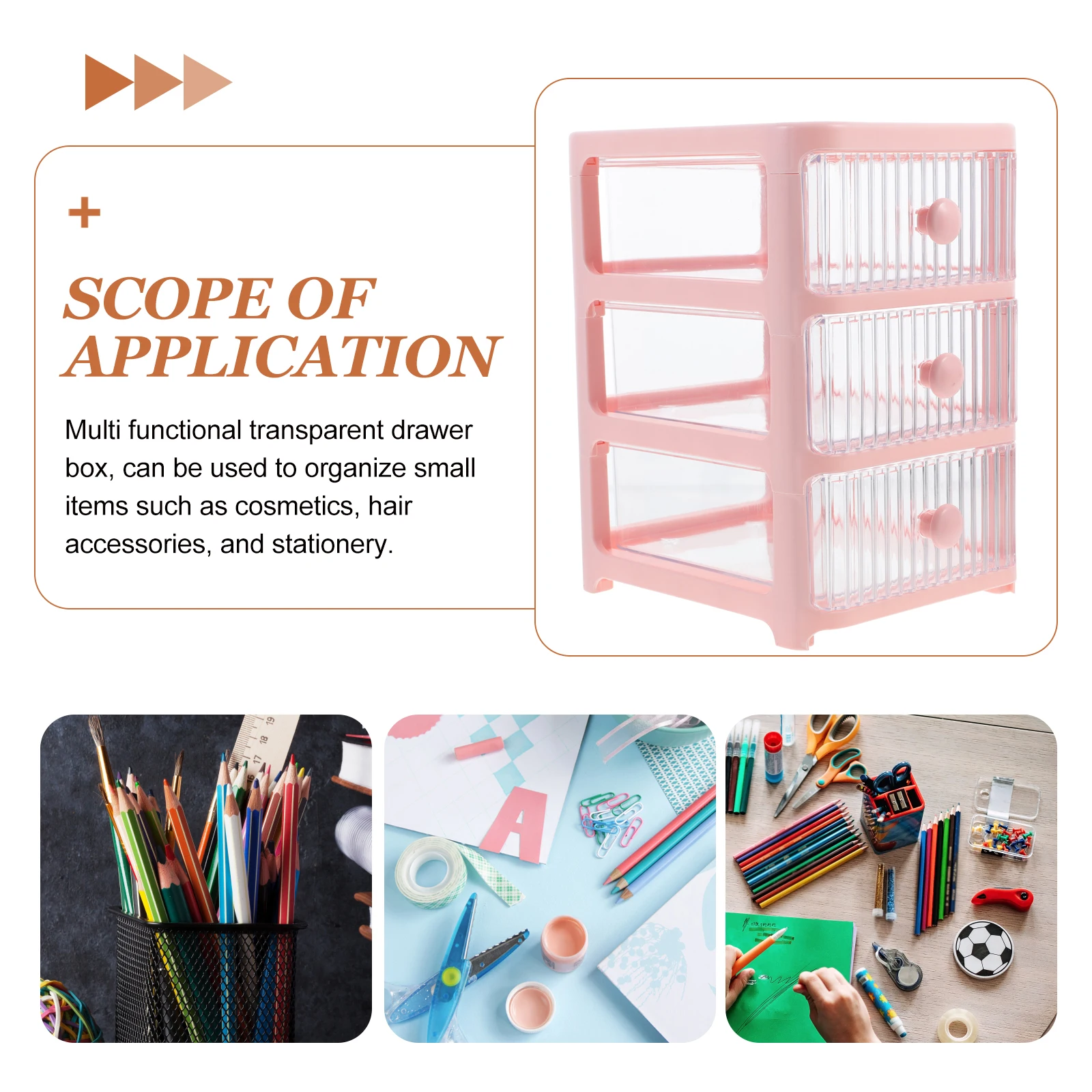 

1pc Multi-layer Drawer Desk Organizer Plastic Storage Drawers Small Desk Organizer With Drawers Office Supplies Tidy
