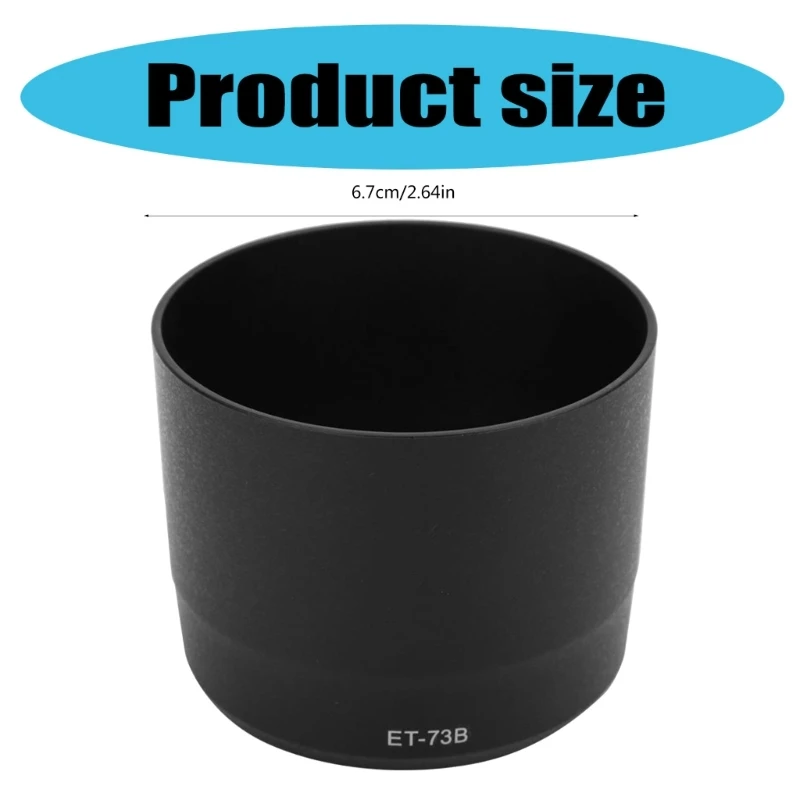 Profesjonalna osłona przeciwsłoneczna ET73B Osłona obiektywu do obiektywu EF 70-300mm f/4-5.6L IS