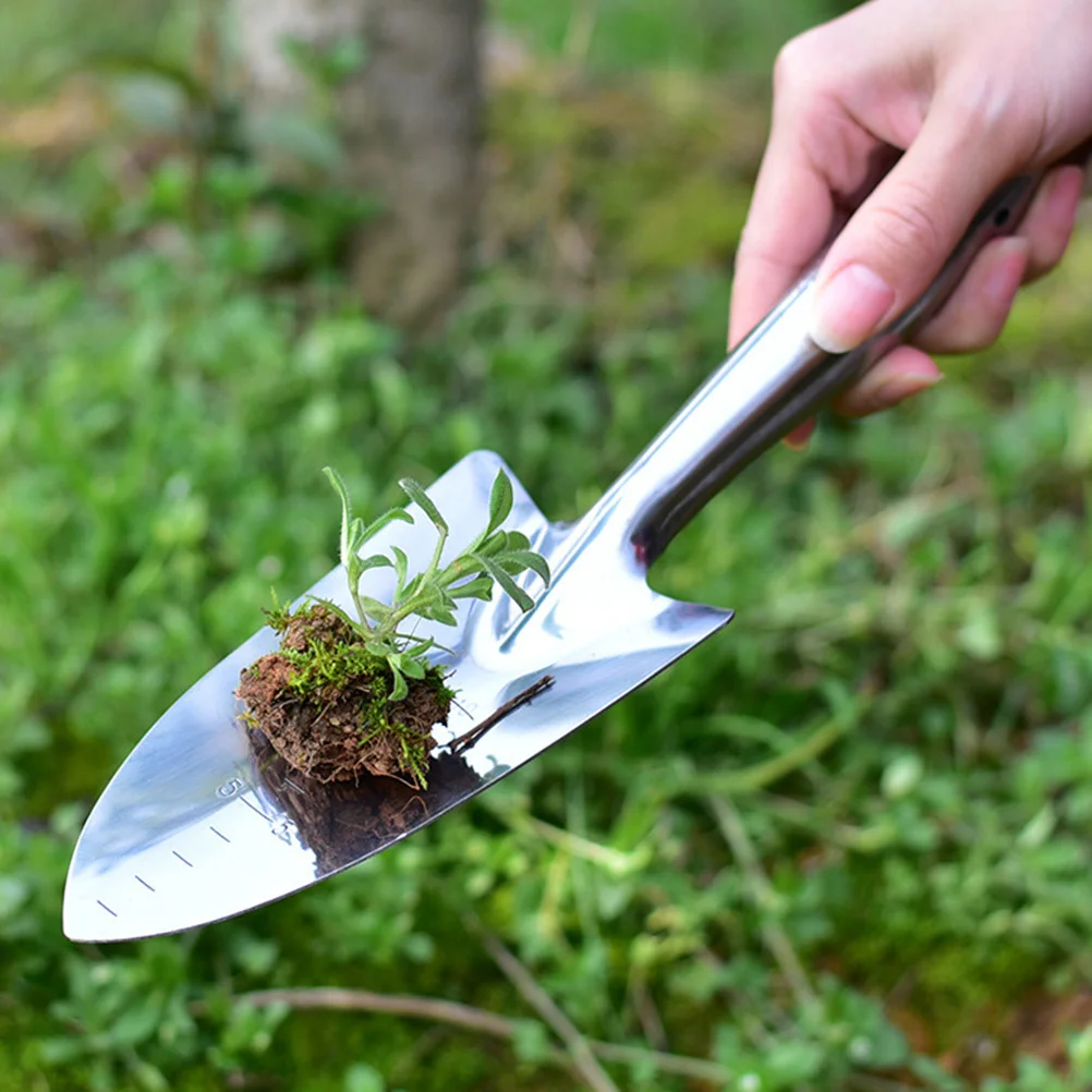 

3pcs Stainless Steel Garden Tools Set Heavy Duty Hand Shovels For Kids Adults Portable Planting Succulent Soil Excavation Beach