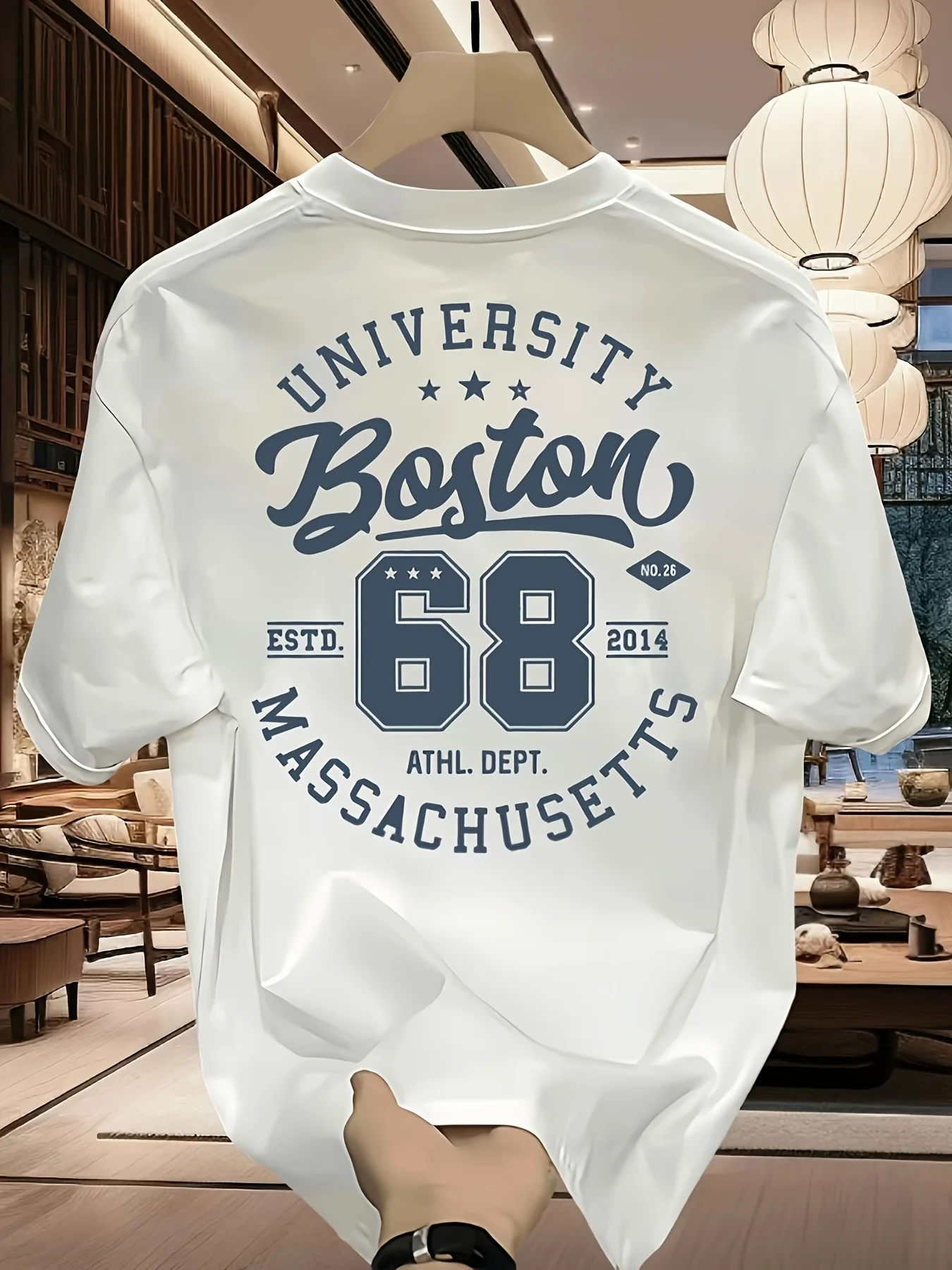 

Летняя модная мужская футболка с принтом из 68 символов, из полиэстера, микроэластичная, дышащая, с круглым вырезом, для активного отдыха, в городском стиле, топ для уличной моды