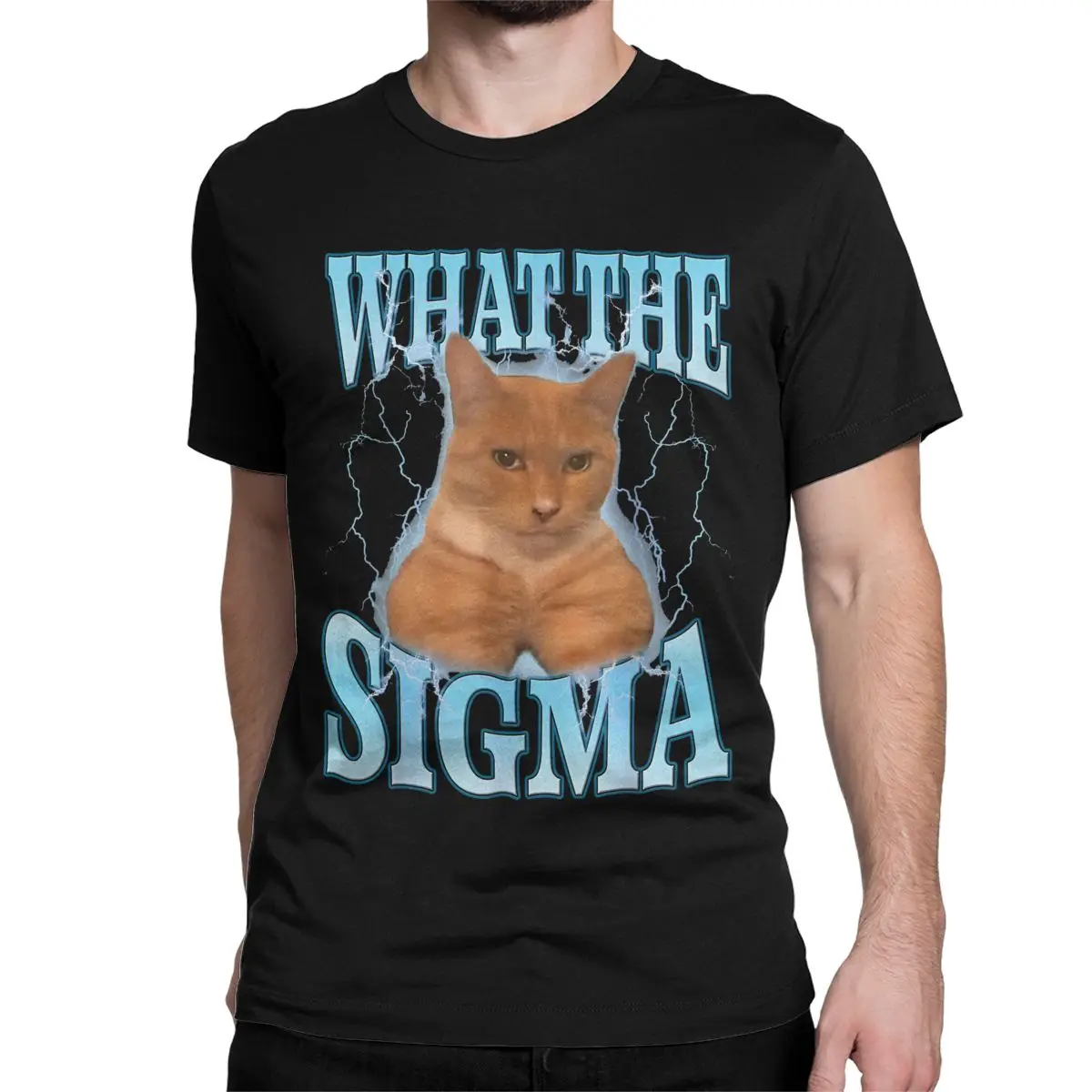 Men Women Erm What The Sigma T Shirts Funny Meme Cat Cotton Clothes Hipster Short Sleeve Round Collar Tees Graphic T-Shirt