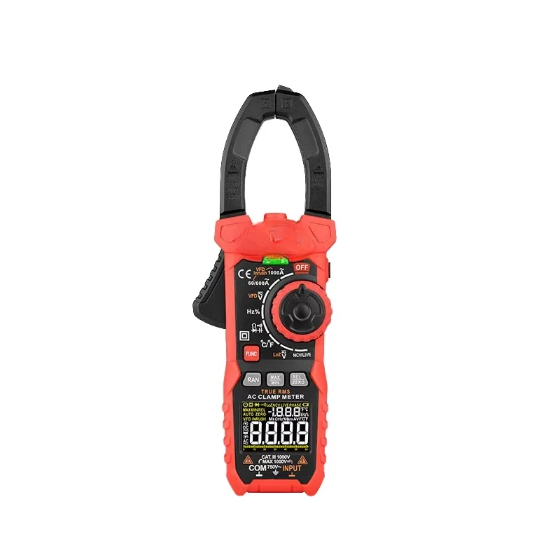 

True RMS Digital Clamp Meter Auto Ranging Multimeter DC AC 1000A 1000V 4 Digit High Precision Current Voltage Tester