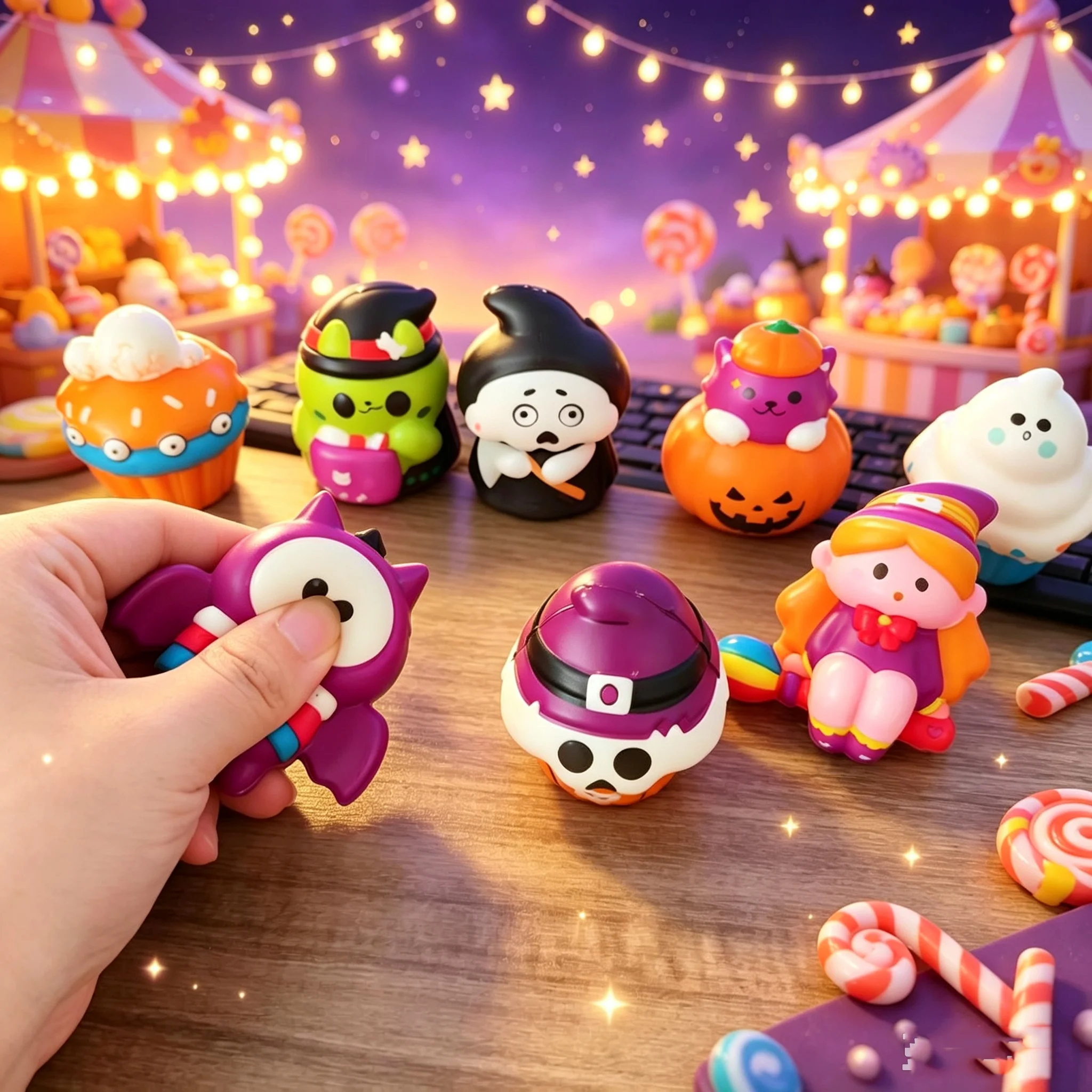 Halloween PU Slow Rebound Squeezing Decompression Gift Desktop Decoration Novel Holiday Gift Feel Good Squishy