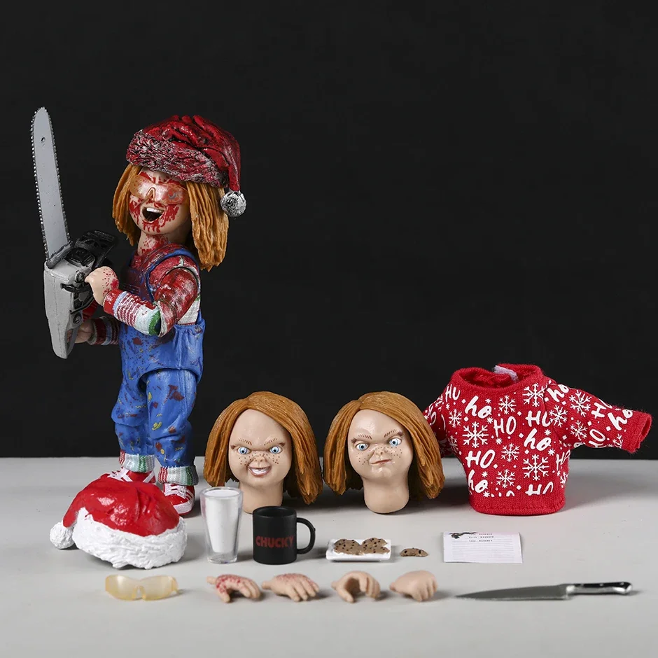 NECA Chucky TV Series Ultimate Chucky Holiday Edition Action Figure Collection Horror Toy Doll