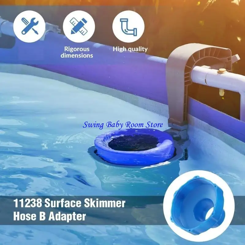 K1AD 수영장 호스 어댑터 키트 사용하기 쉬운 호스 피팅 수영장 어댑터 수영장 진공 청소기에 적합한 플라스틱 텍스처