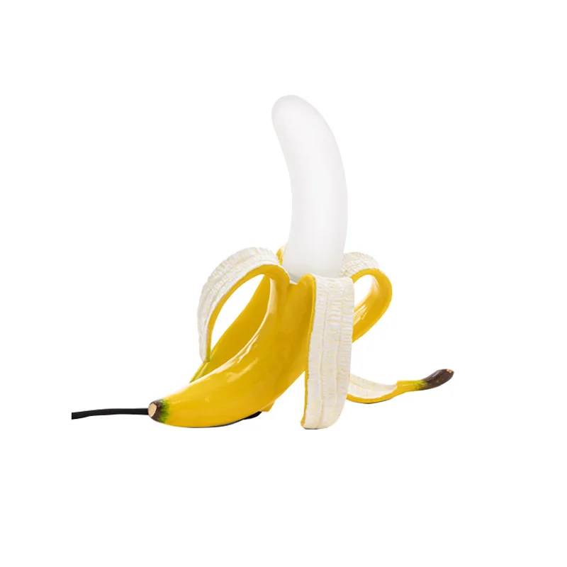 

Nordic banana table lamp rear light luxury decorative resin ornament lamp
