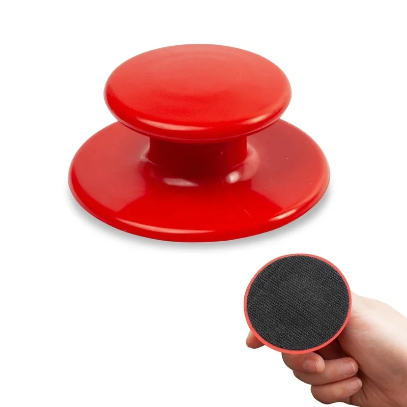 Auto Polisher Waxing Sponge Applicator Pad Gripper Handle with Handle Car Wash Wax Polishing Sponge Pad Car Cleaning Tools