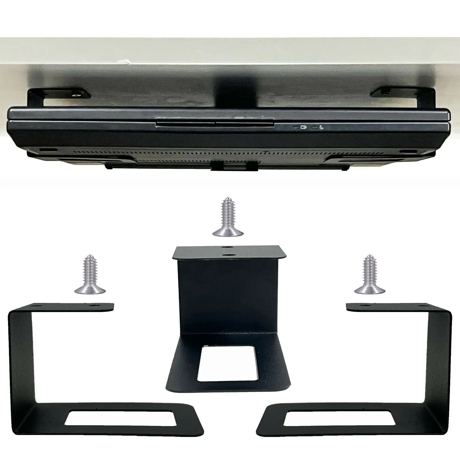 Laptop mount - Under Desk Daptop Holder - Unique ultra strong design Organizer