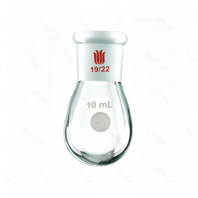 SYNTHWARE Thick walled eggplant shaped bottle, 5mL10mL25mL50mL100mL-3000mL, High strength, Heavy wall, Borosilicate glass flask