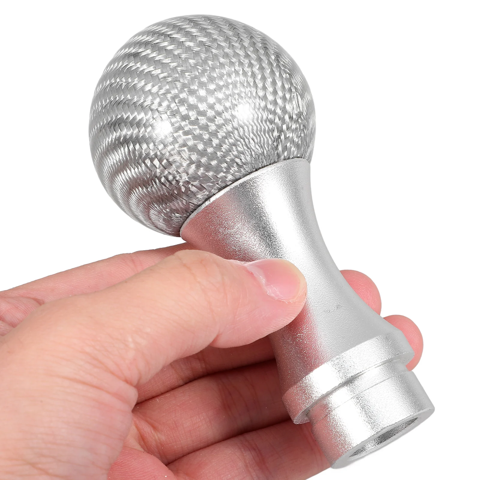 

Carbon Fiber Shift Knob Aluminum Alloy Manual Automatic Universal Replacement Gear Shifter Handle Cool Design Ergonomic Car