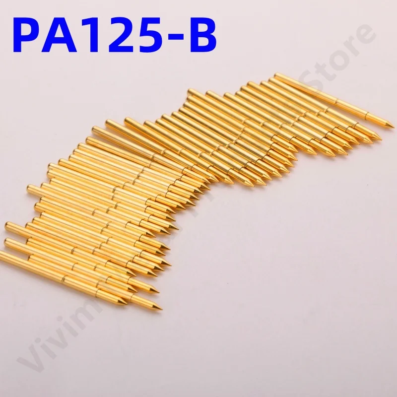 

20/100PCS PA125-B1 Spring Test Probe PA125-B Test Pin P125-B P125-B1 Test Tool 33.35mm Dia 2.02mm Needle Tip Dia 1.7mm Pogo Pin