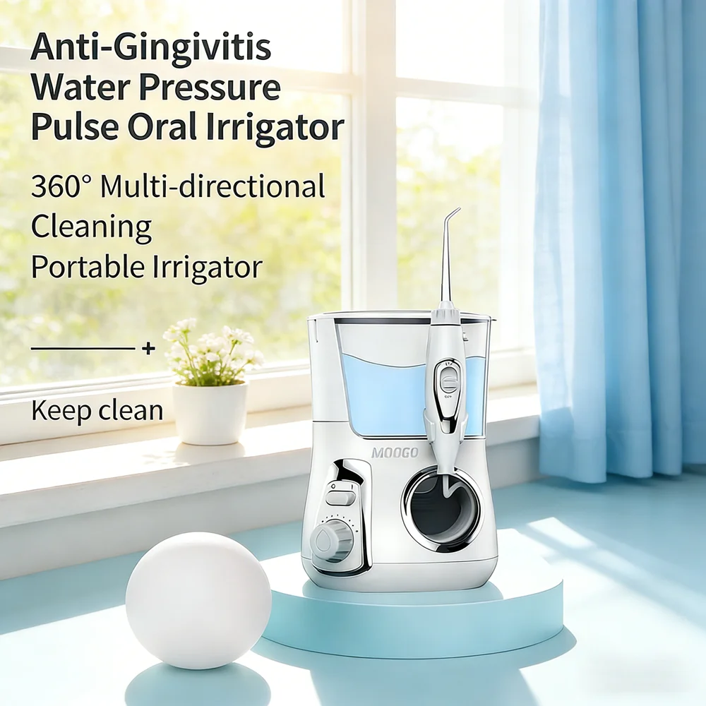 

Профессиональный настольный стоматологический водный спа-иригатор, 10 настраиваемых режимов, 5 сменных насадок, домашний струйный очиститель для ухода за полостью рта
