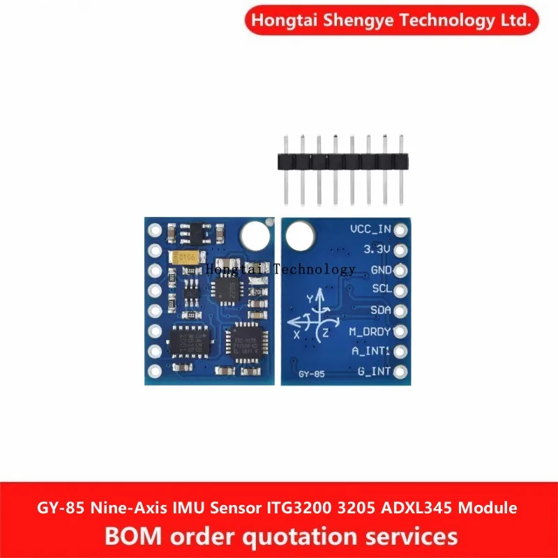 GY-85 Nine Axis IMU Sensor ITG3200 ITG3205 ADXL345 HMC5883L DC3V-5V Module