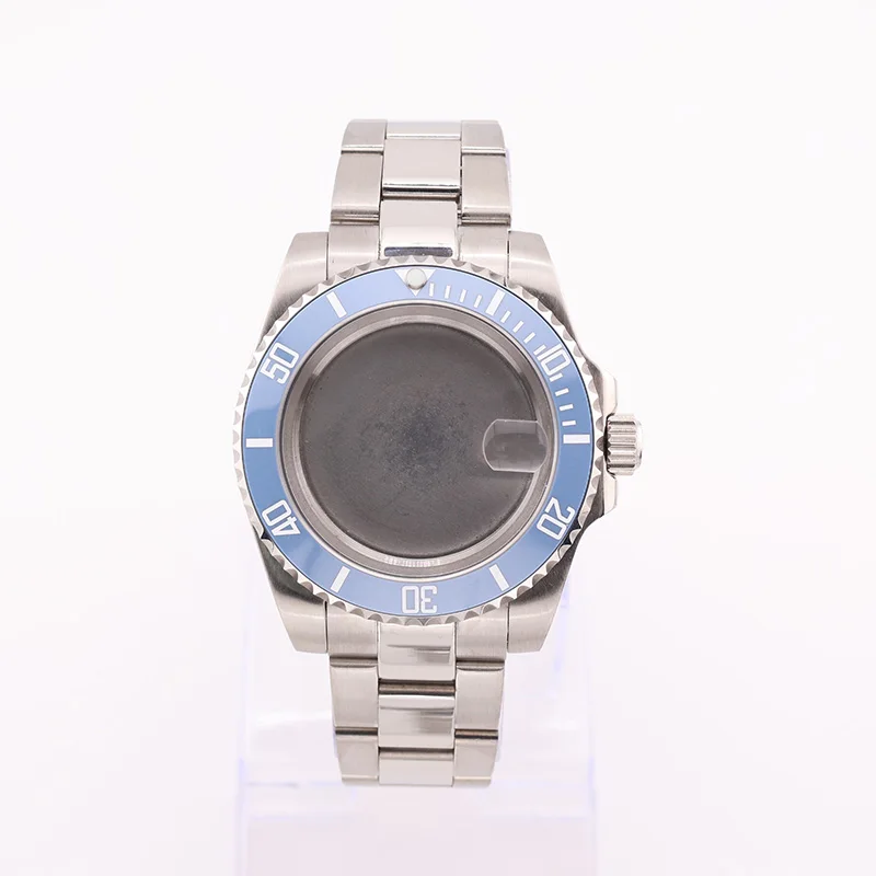 40mm 크리스탈 다이버 시계 Submariner 모델 NH34 NH35 NH36 무브먼트 스테인레스 스틸