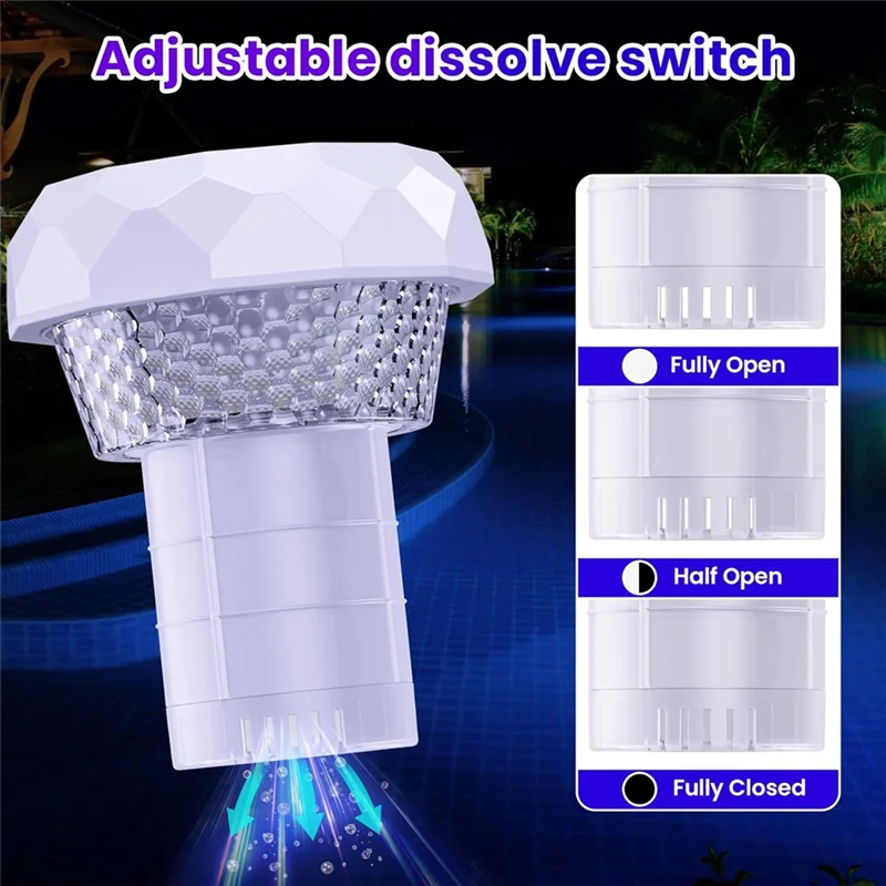 ABMS-flotador de cloro Solar para piscina, luces LED decorativas para pood, lámpara RGB, iluminación con Control remoto para piscina, jardín, pood, césped