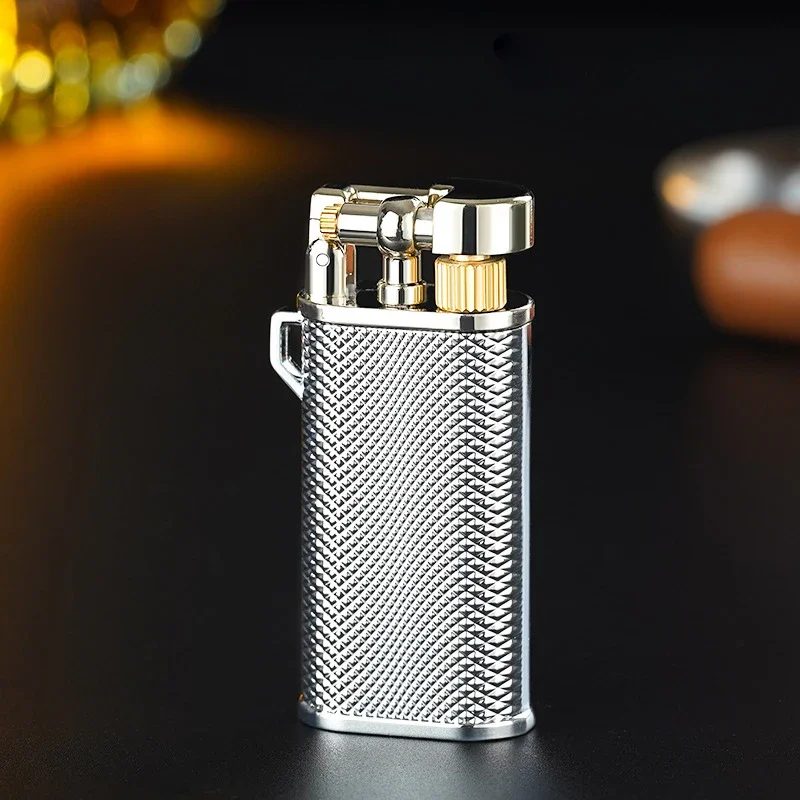 Retro Classic Grinding Wheel Gas Lighter Portable High-End Metal Body Personalized Creative Men's Gift Lighting Tool image 3