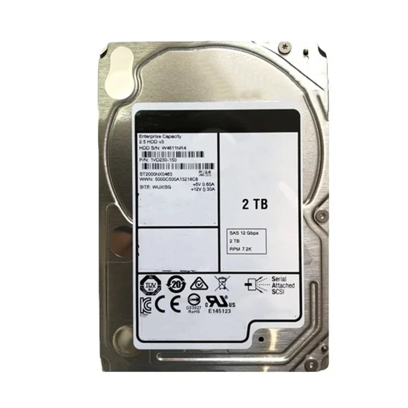 apply Computer Hardware Software Original New ST2000NX0273 0433 2T 7.2K 2.5 12GB Hard Disk Scrap External Hard Drive Server HDD