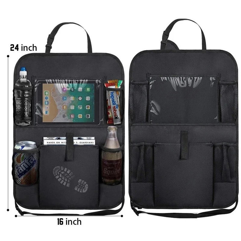 Auto-achterbank-organizer met touchscreen Tablethouder Auto-opbergvakken Cover Autostoel-rugbeschermers Auto-accessoires