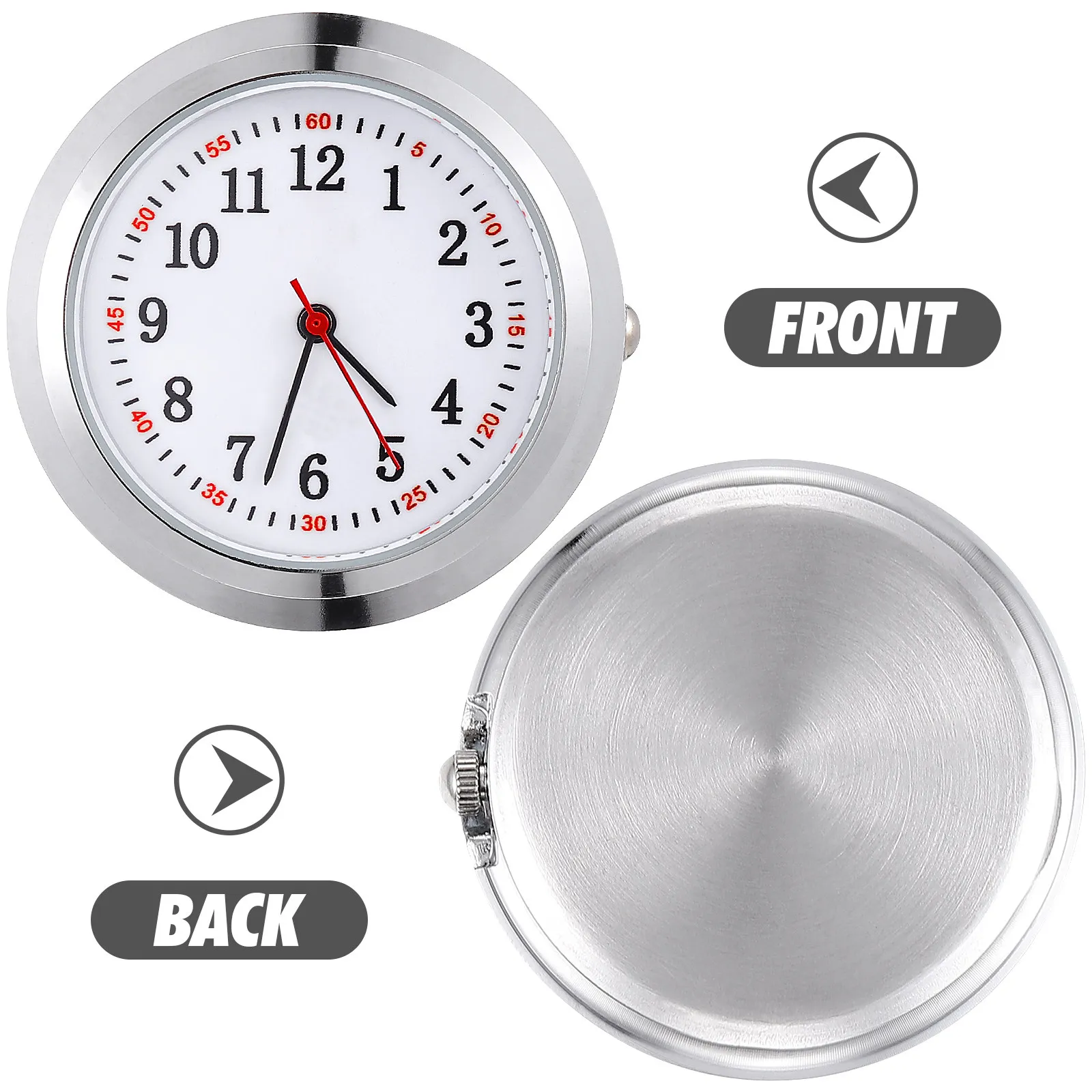 2Pcs Glow Dial for Pocket Watch Crystal-Clear Glass Face Accurate Readability DIY Quartz Watch Making Nursing Fob Vintage