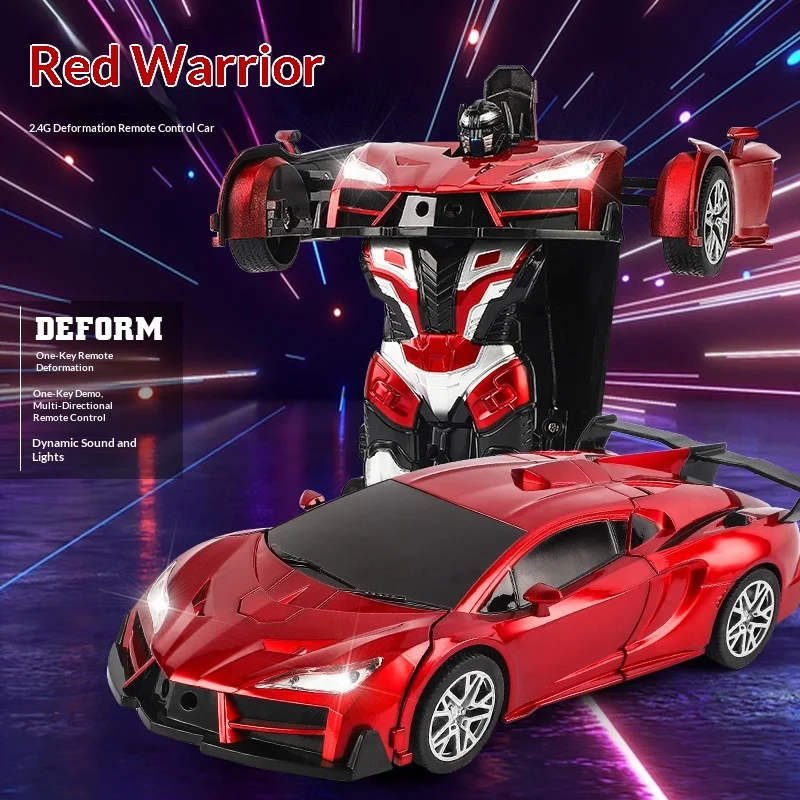 

1:18 Remote Control Car Gesture Sensor Deformable Car 2.4g Remote Control Robot Charging Kids' Toy Cross-Border