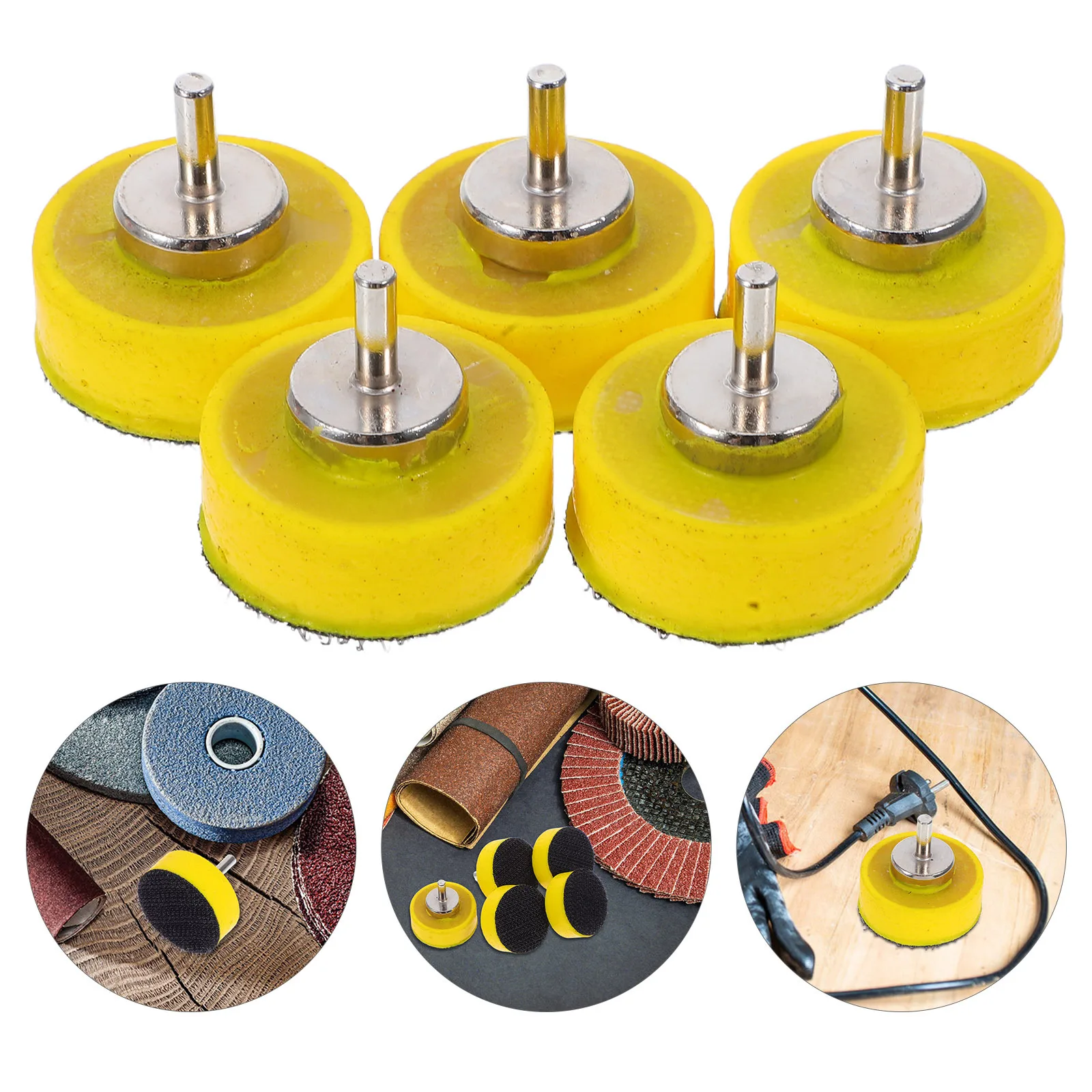 

5Pcs Pneumatic Sanding Pads High Performance Multi-Functional Disc Sander for Wood Metal Plastic Polishing Grinding Accessories