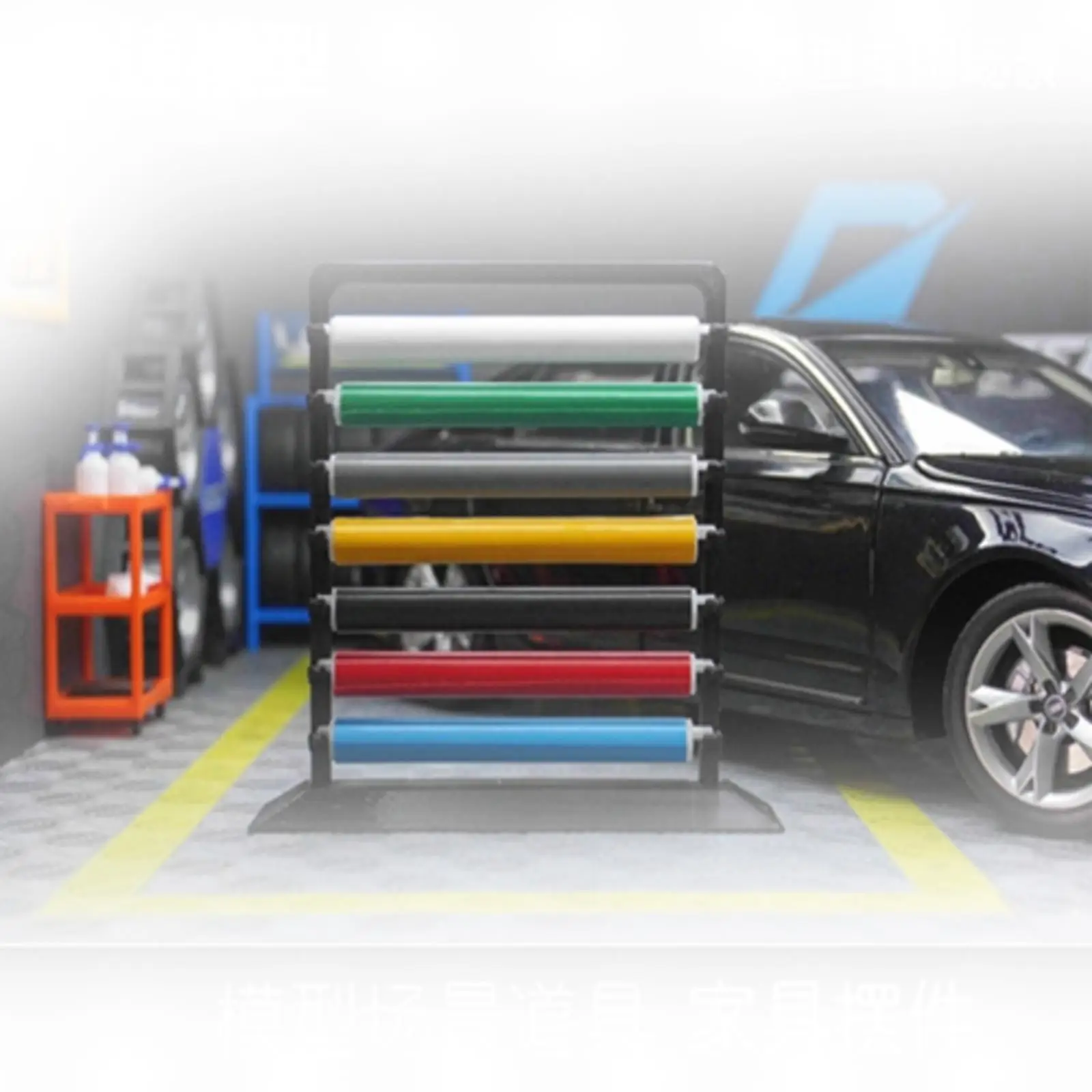 

Miniature Car Film Rack Multicolor 1 18 Scale Model Car Display Accessory for Car Repair Shop Diorama Scene