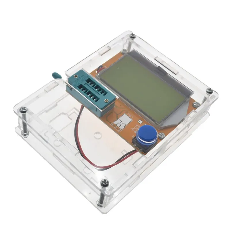 LCR-T4 Box Clear Acrylic LCR-T4 Case Shell Housing For LCR-T4 Transistor Tester ESR SCR/MOS LCR T4