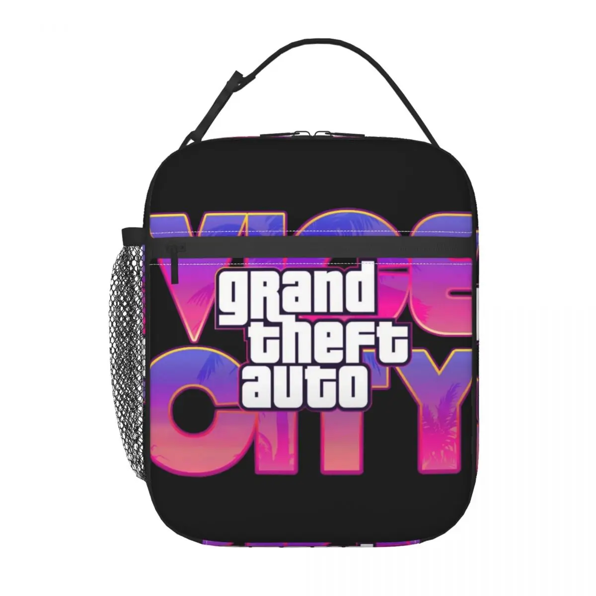 Insulated Lunch Bag Ugtxmr0 - Grand Theft Auto Vice City Lunch Box Tote Food Handbag