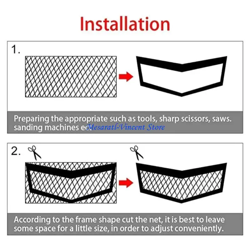 

A70F Honeycombs Mesh Center Grilles Mesh Sheet Grids Body Bumpers Grill Universal