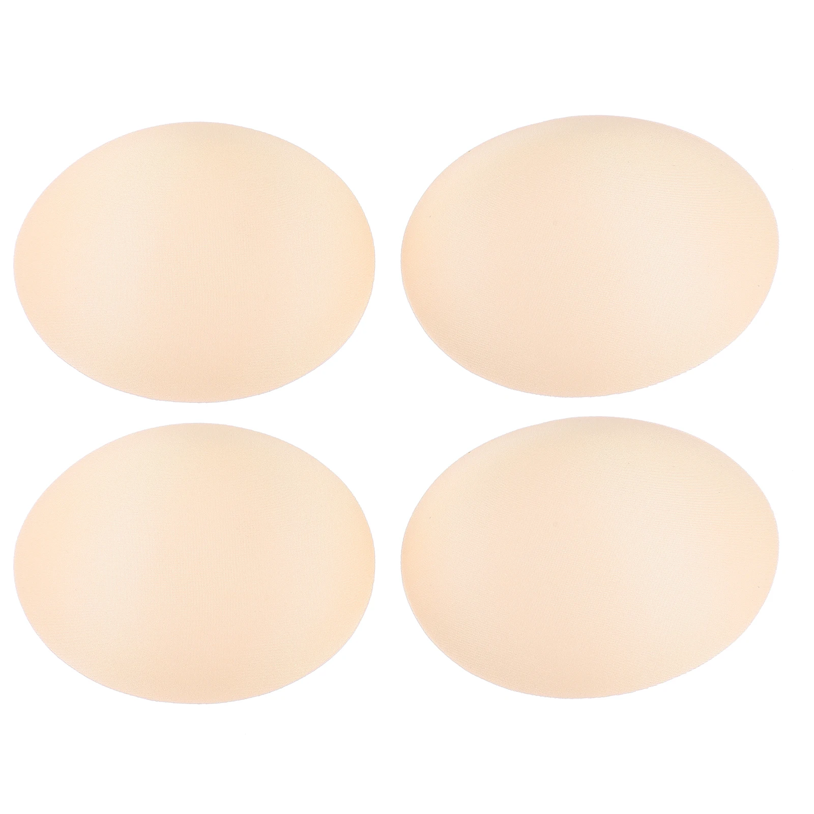 

2 Pairs Yoga Chest Pad Thickened Oval Sponge Sports Bra Inserts Skin Color Reusable Washable Intimates Accessories