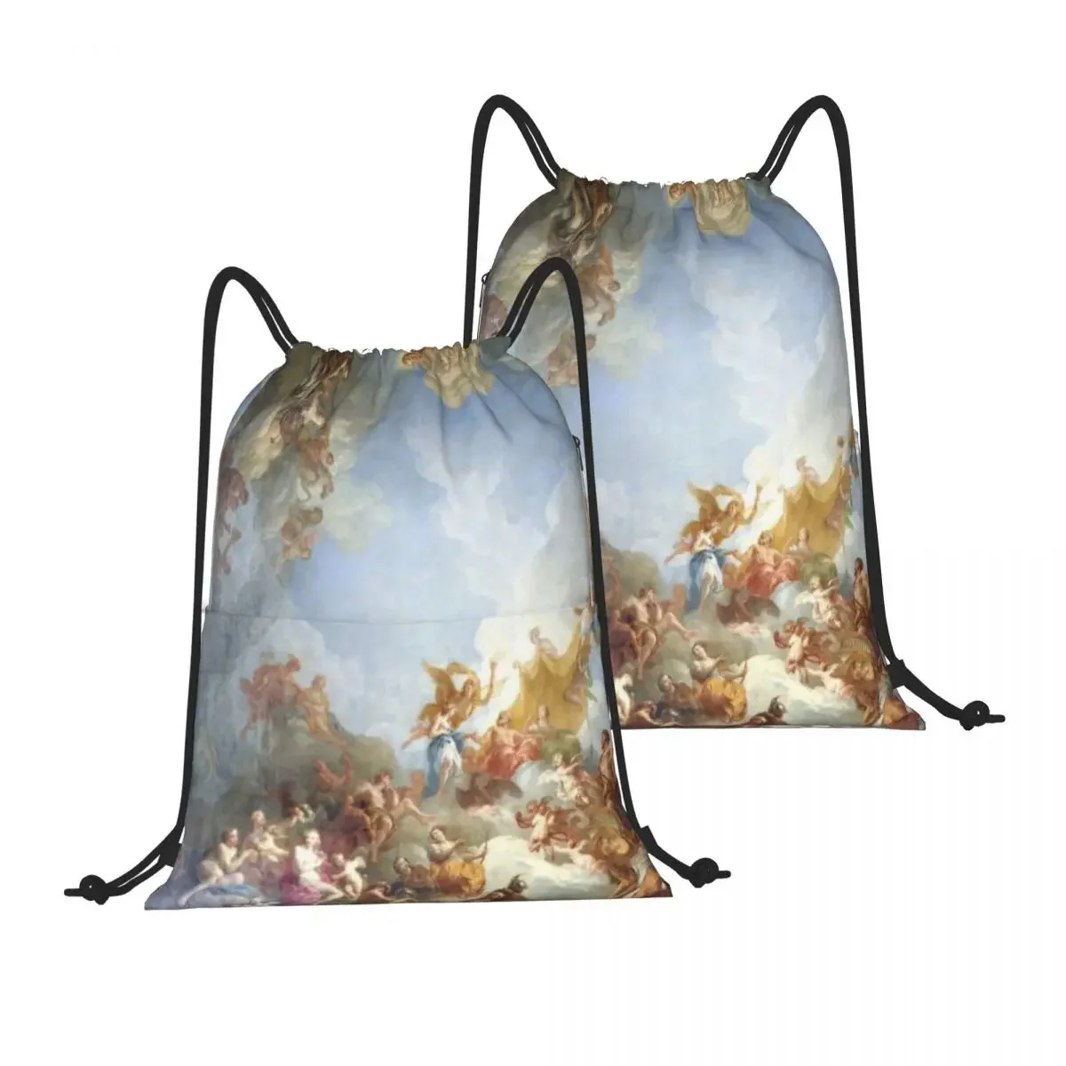 Drawstring Backpack Ceiling At Versaille Renaissance Painting Shoulder Bag Zipper Pocket Sports & Travel Hikes Portables Bag