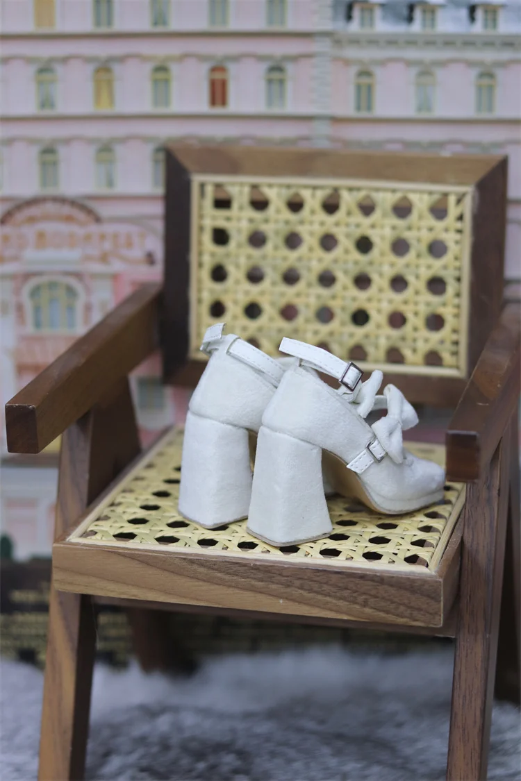 รองเท้าBJD DD/SDGR, 1/3 รองเท้าผู้หญิงโบว์คู่รองเท้าส้นสูงBJDตุ๊กตาอุปกรณ์เสริม