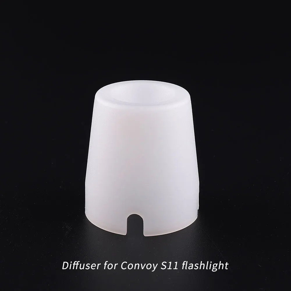 Flashlight White Diffuser for Convoy S11 S21F Torch Flash Light