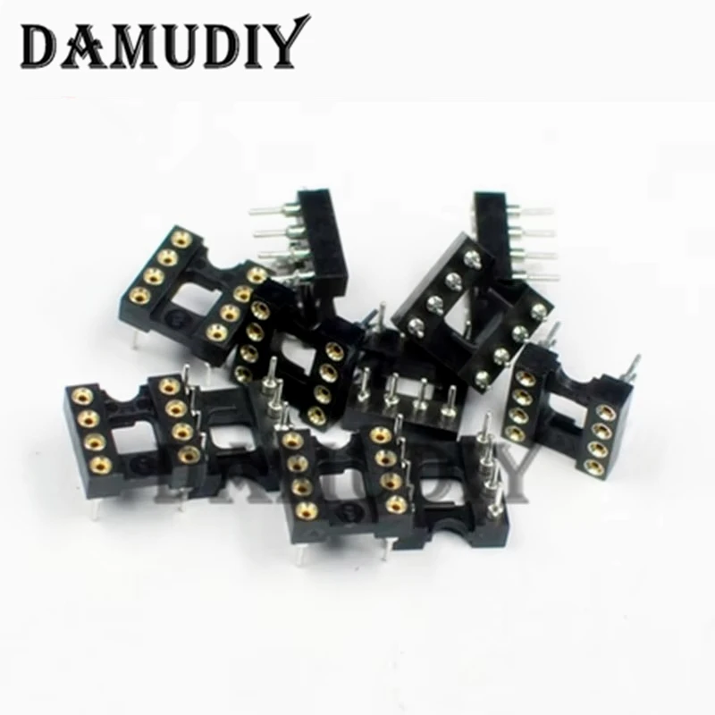 20 stuks-8 Ronde Gat 8 Pins 2.54 MM 8 IC Sockets Adapter Soldeer Type 8 PIN IC Connector