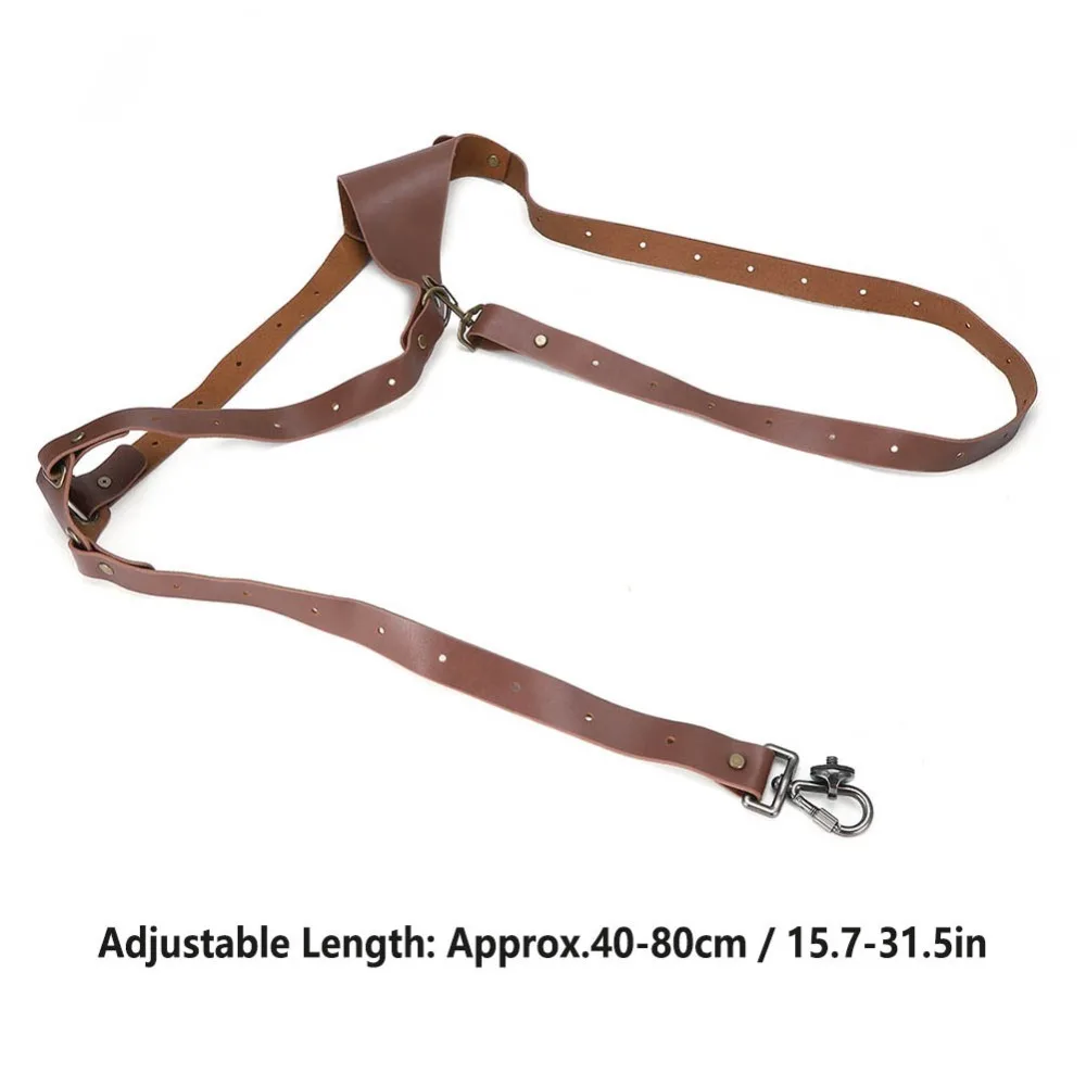Brown right shoulder design Camera Shoulder Strap Adjustable length structure Quick Shoot Camera Strap