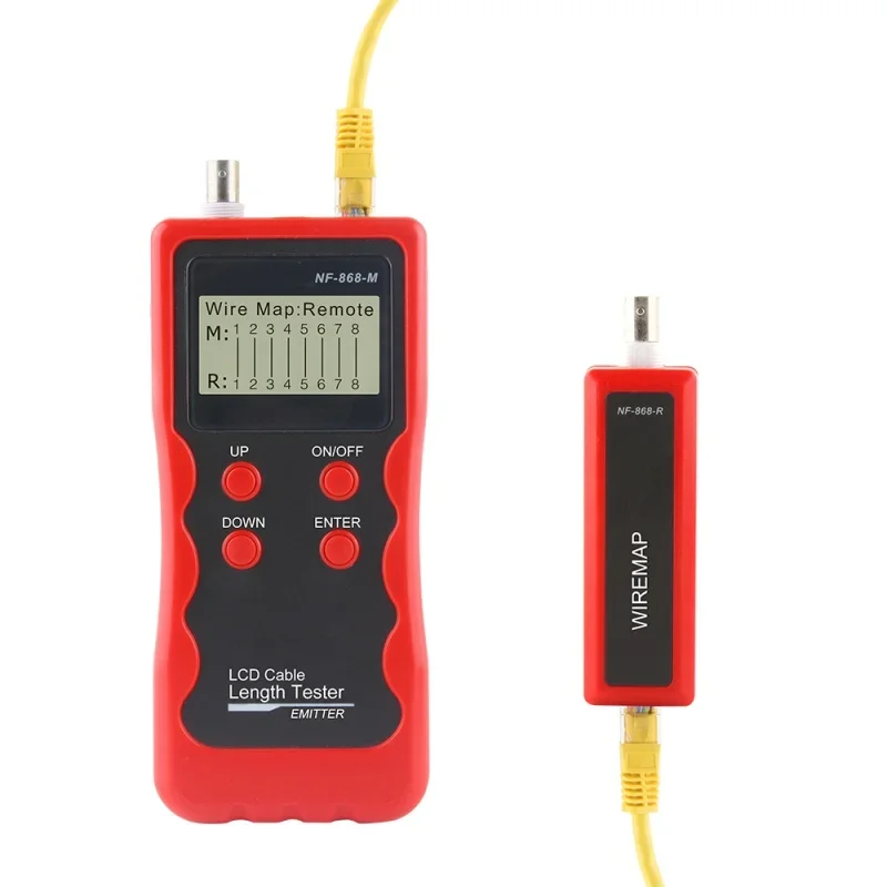 

Anti-jamming Wire Tracer Cable Continuity Tester LCD Cable Length Measuring Test Equipment NF-868