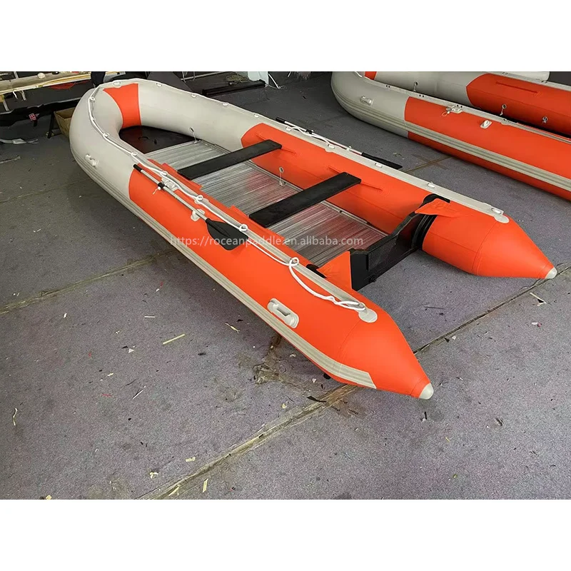 

CE 4.5m 8 Person Aluminum Bottom Floor Mariner Portable Inflatable Boat With Zodiac Style