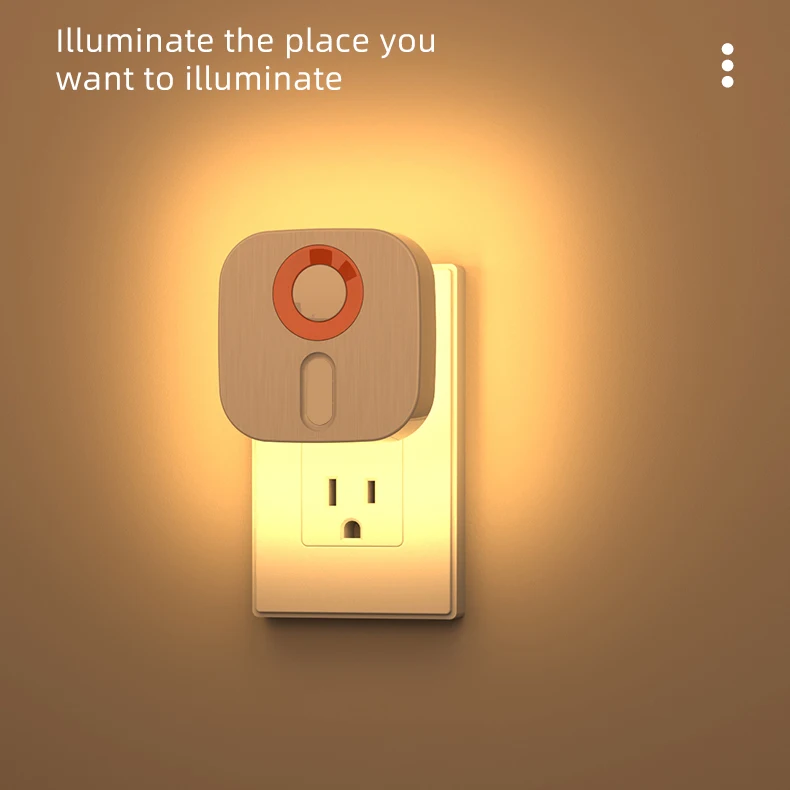 Bedroom corridor bathroom LED dimmable intelligent human motion sensor wireless motion sensing night light