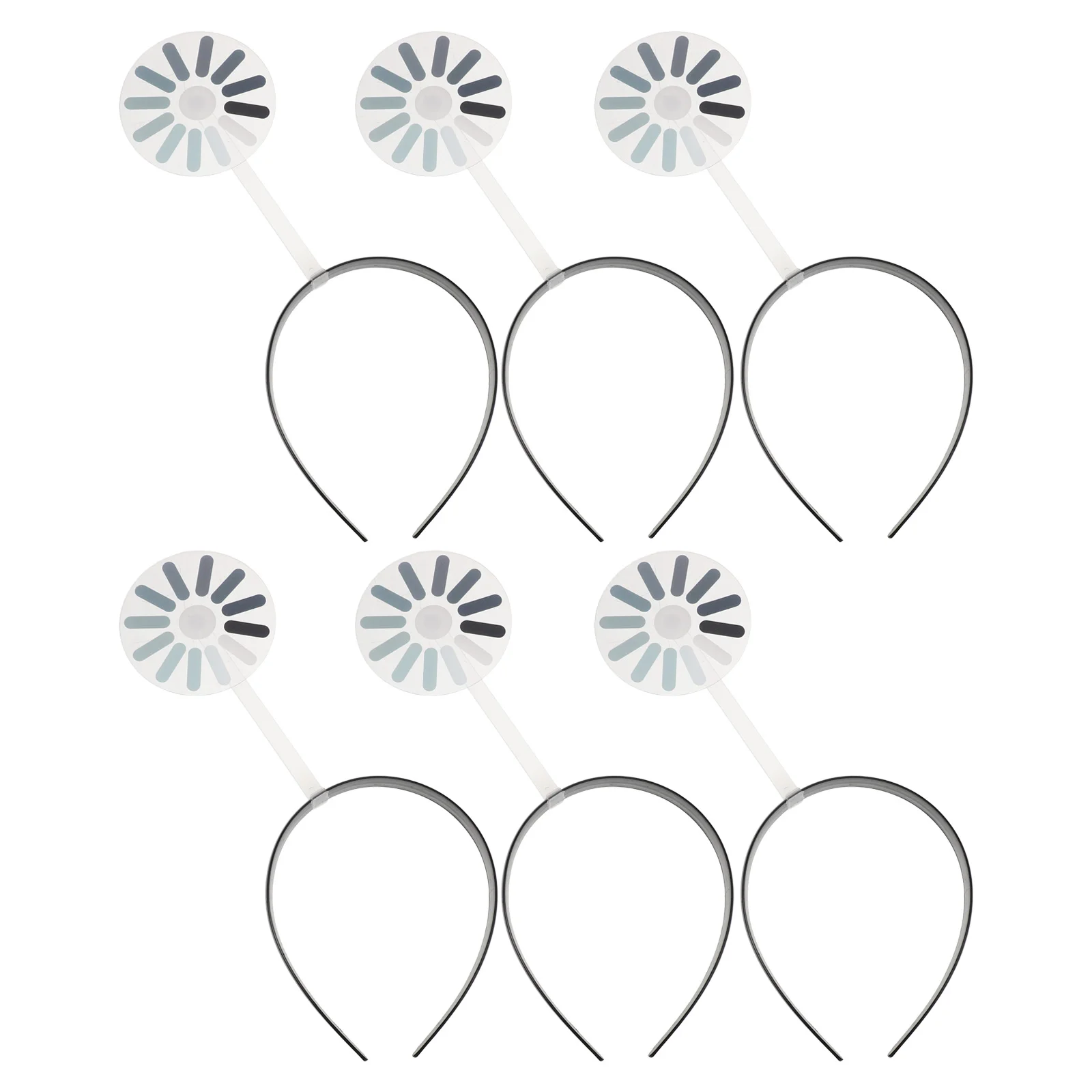 

6 Pcs Funny Headband Clown Accessories Loading Symbol Hair Bands Gag Decorate Eye-catching Decoration Props