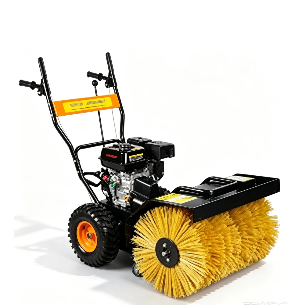 Full Gear Rolling Brush Snow Cleaning Machine Efficient Snow Sweeper
