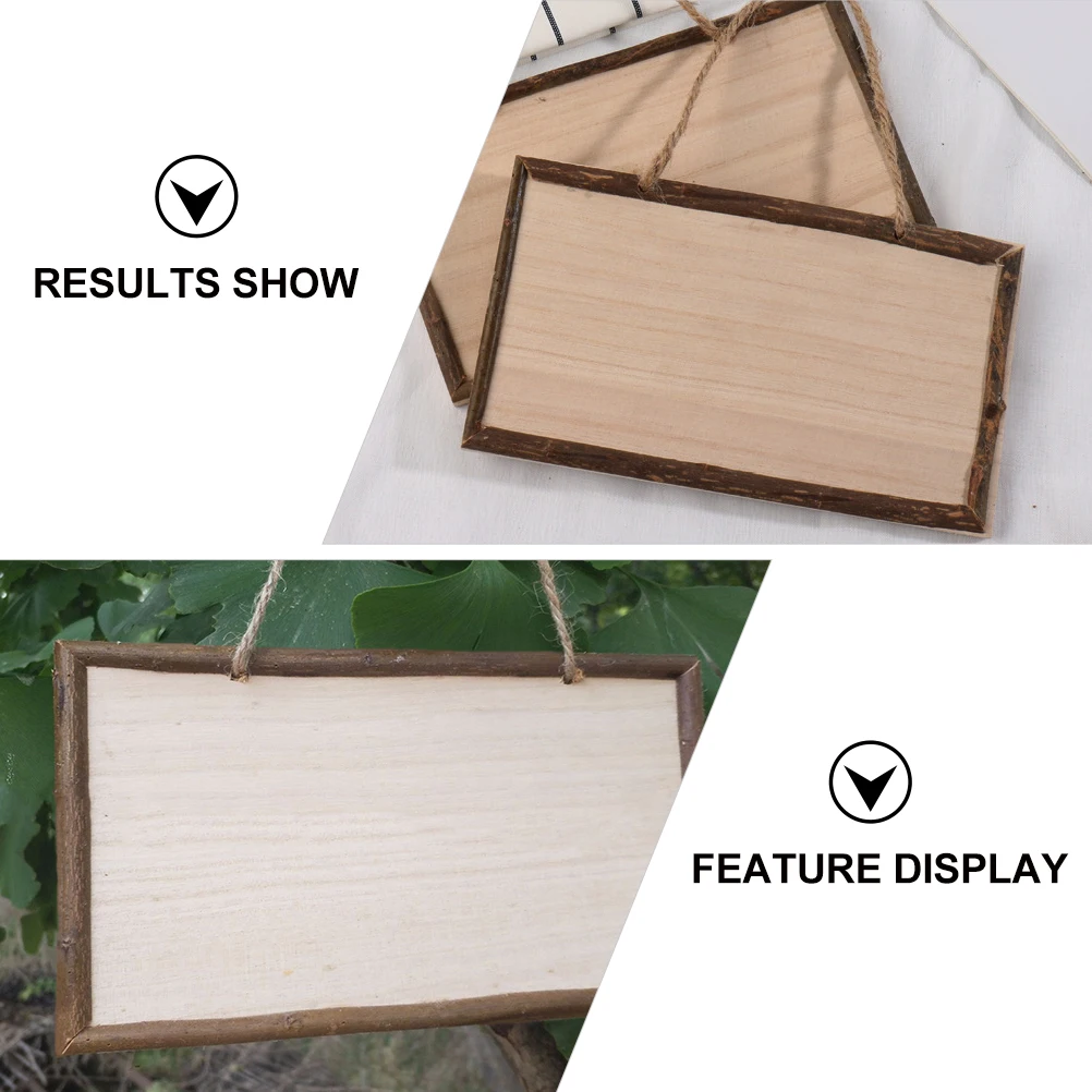 

5pcs Wooden Plaque Blank Sign Hanging Decor Natural Wood Smooth DIY Sewing Craft Blank Wood Plaque Accessories