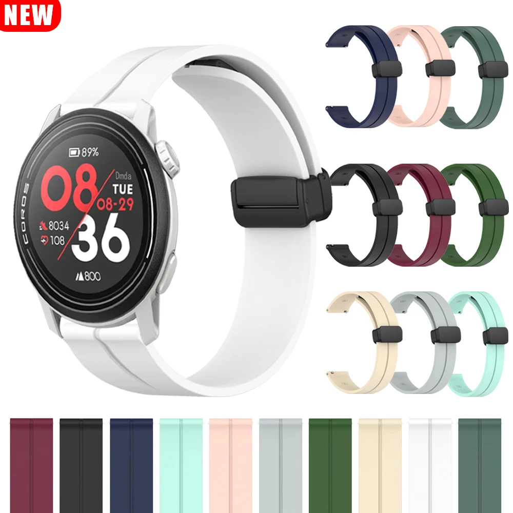 1 قطعة 20 مللي متر 22 مللي متر سيليكون حزام ل كوروس بيس 3 2 برو سوجورو أوساكو اديتون الرياضة الفرقة APEX 2 برو 42 مللي متر 46 مللي متر سوار الساعة الذكية