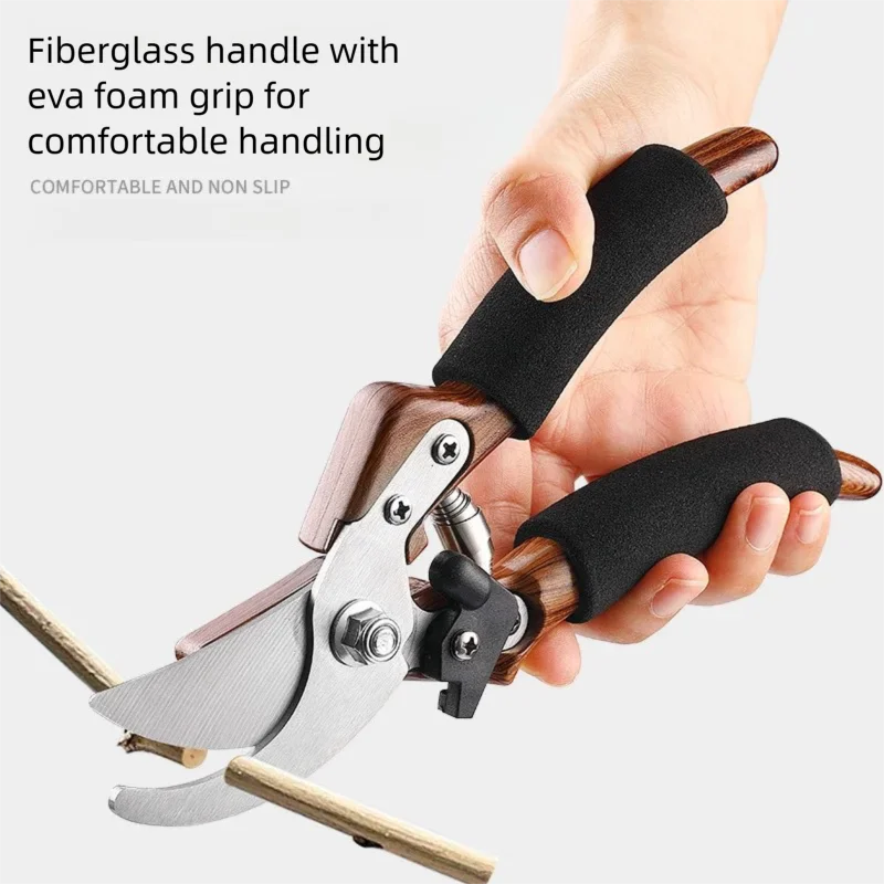 مقصات تشذيب حادة وغير قابلة للانزلاق للنباتات الخضراء وبساتين الزهور وتطعيم المناظر الطبيعية أداة مقصات البستنة المتخصصة #4