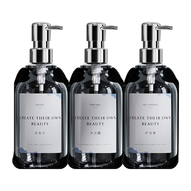 

Hotel Hotel Soap Dispenser Wall-mounted Shampoo Shower Gel Sub-bottling Wholesale Hotel Pressing Soap