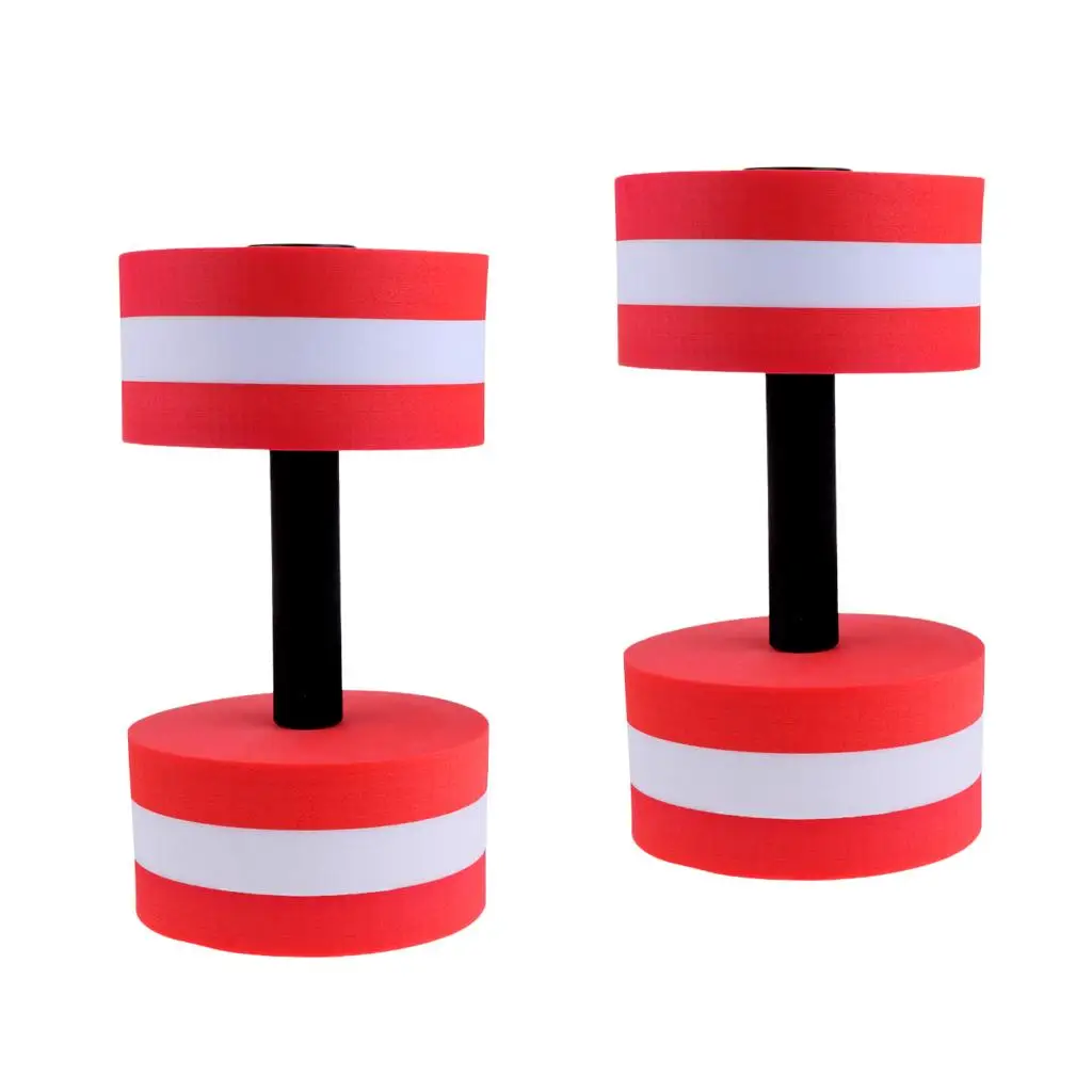 Water Filled Dumbbells EVA Barbell Foam Sports Water Dumbbell for Gym Aerobics Pool Workout