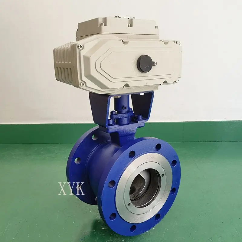 V Type Stainless Steel Cast Steel Ball Valve Flange Explosion Proof For High Temp Steam Pulp Powder Cut Off And Adjustment Jobs - view 5