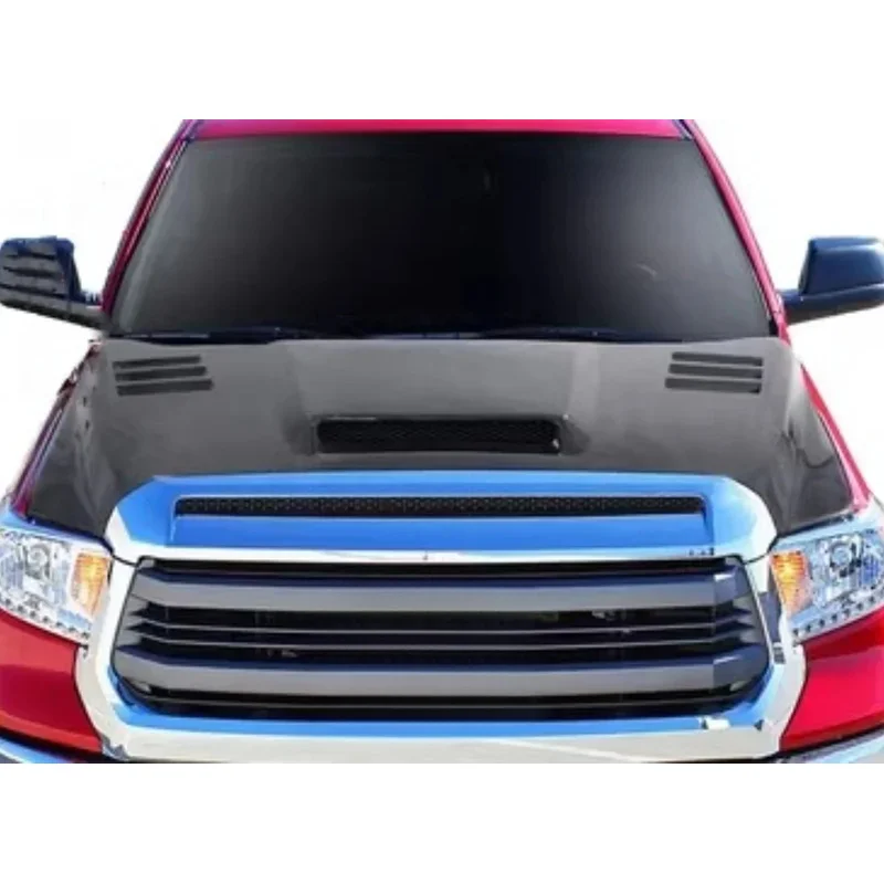 For Tundra Convert Hood Weight Bonnet Car Accessories Carbon Fiber Front Engine Cover